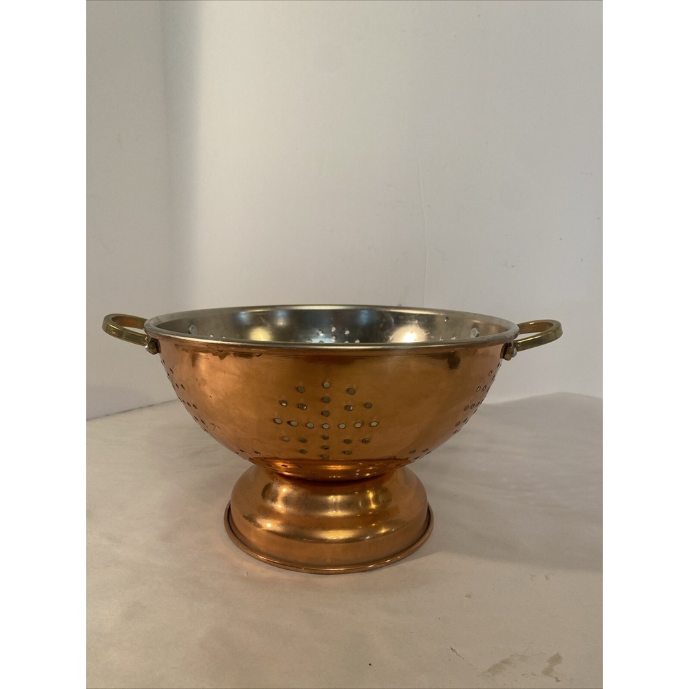 Himark Taiwan copper plated colander brass handles